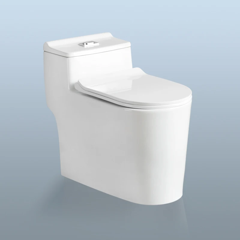 WC Bathroom Low Water Tank Floor Standing One Piece Sanitary Ware Dual Flush Toilet Ceramic Siphon White Closestool