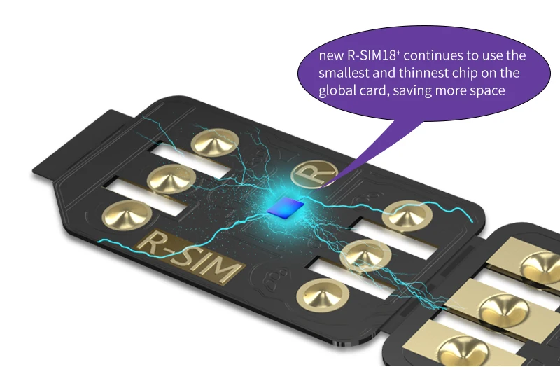R-SIM18+ dual-chip  CPU sim card sticker for iphone 14 series 5G version iOS16