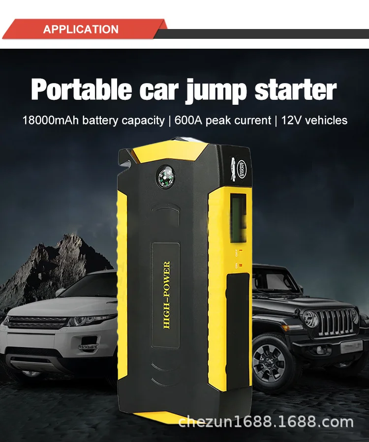 CLOUDSALE Car Jump Starter Starting Device Battery Power Bank 82800Mah  Jumpstarter Auto Buster Emergency Booster Car Charger Jump Start