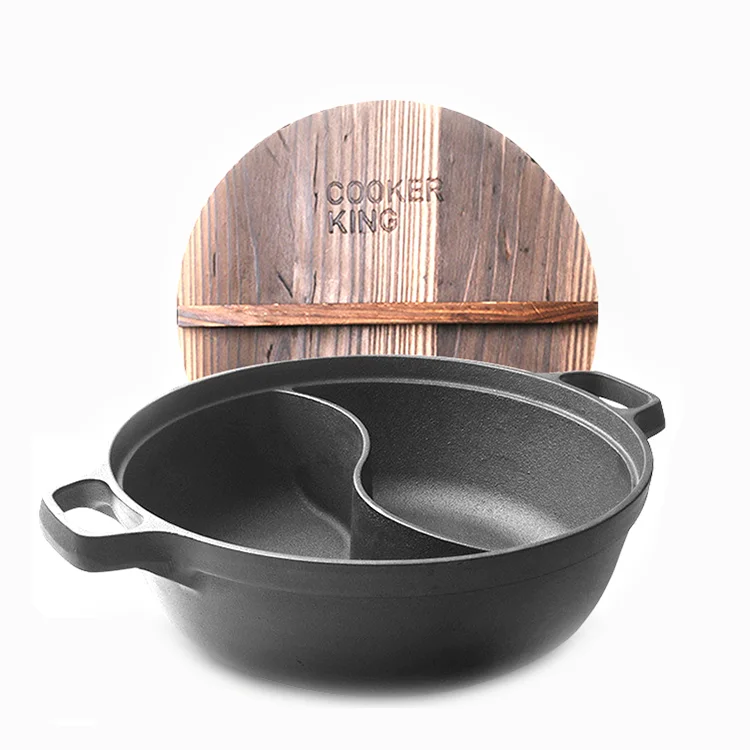 home cookware pre-seasoned cooking pot cast