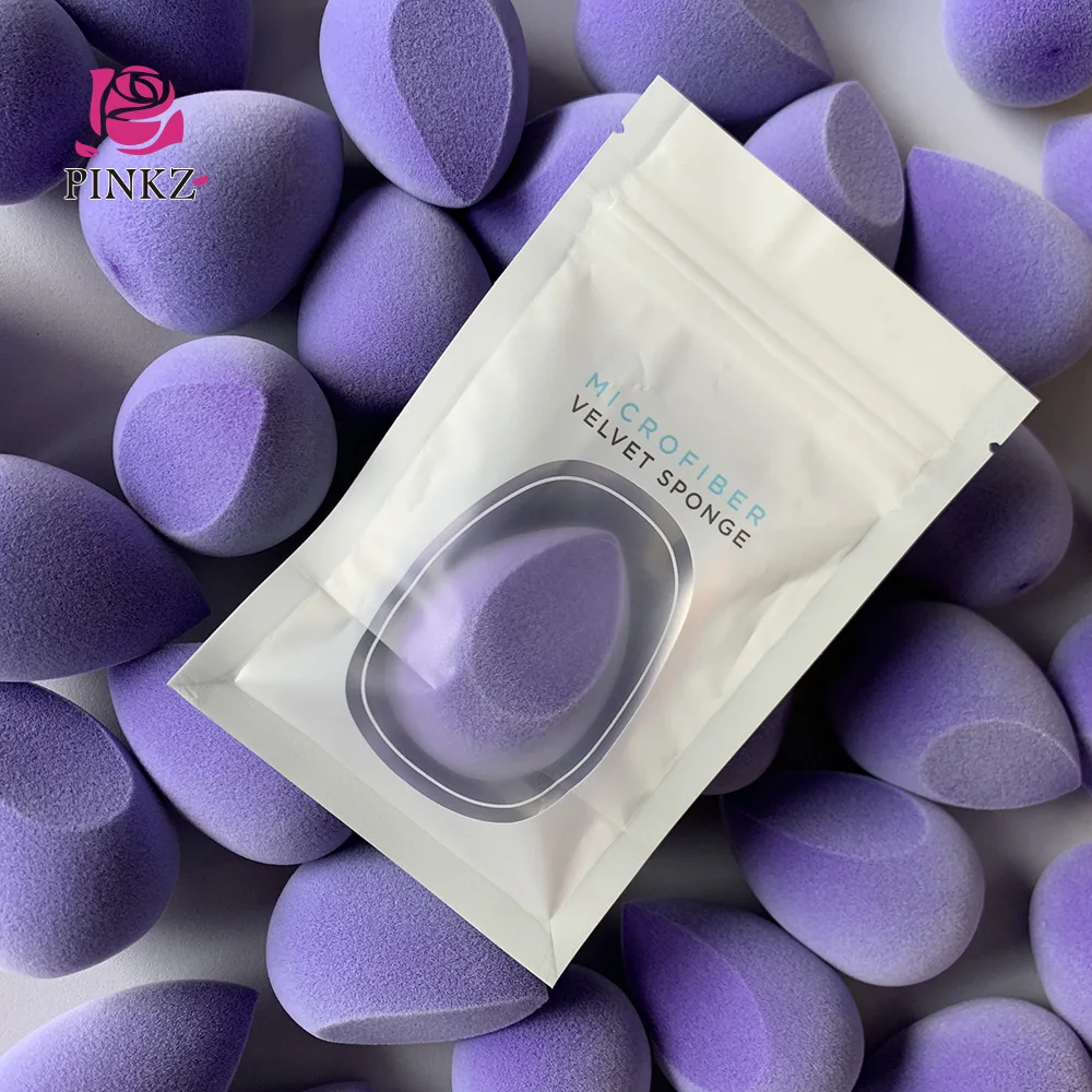 Private Label Non Latex Customized Packaging Makeup Sponge Applicator Microfiber Beauty Sponge For Foundation Wholesale Price