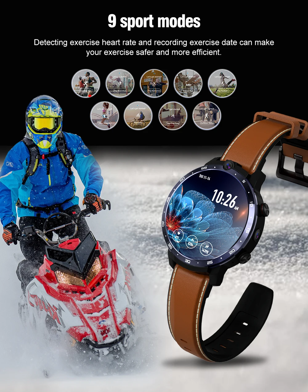 LEMF0 LEM12 Pro Smartwatch Global 4G, 4GB RAM, 64GB Storage