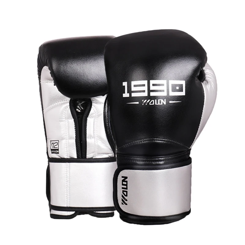 Pro Leder Boxing Handschuhe 8 Unzen Kampf Boxen Handschuh