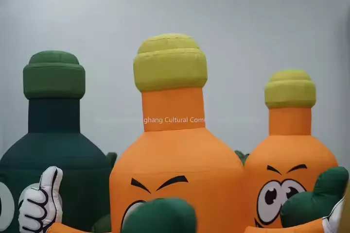 OEM Custom Bottle Shaped Inflatable Derocaration Event Amusement Concert Advertising Inflatable Air Dancer