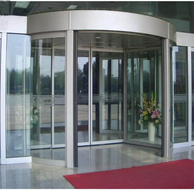 Commercial Building Entrance Revolving Door Large Luxury Rotating Door