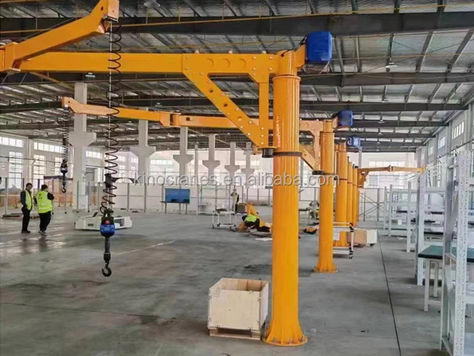 Light Weight Portable Rotate Flexible Foldable Boom Jib Crane with Movable Base