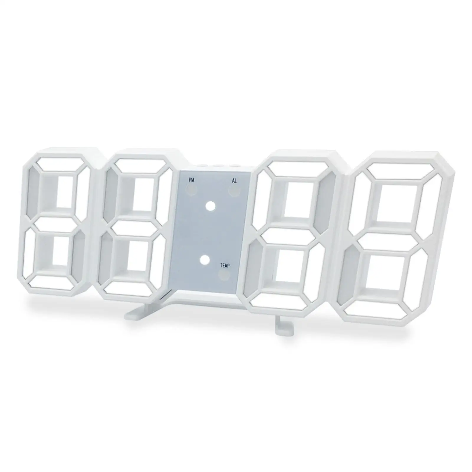 Korean 3D Home Decor Digital Alarm Wall Led Desk Clock with Temperature Date Time Nordic Large Table Clock