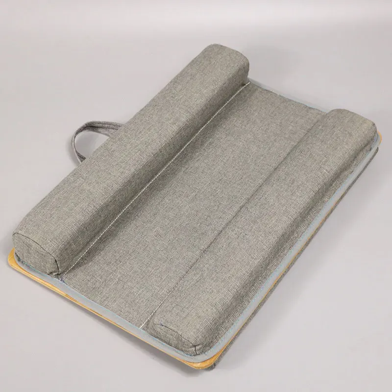 
 Доступный образец, оптовая продажа, Портативный Бамбуковый подставка для ноутбука, деревянный поднос, кровать, диван, стол с мягкой подушкой  