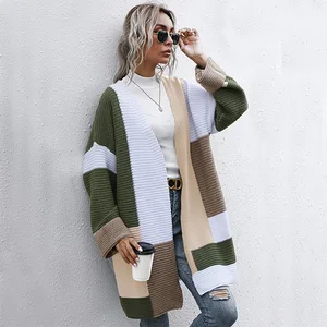 Women are adding long knitted cardigans and casual sweaters for autumn and winter