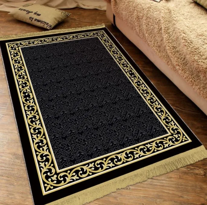 Wholesale Muslim Janamaz Sajada Eid Gift Foldable Islamic Prayer Rug