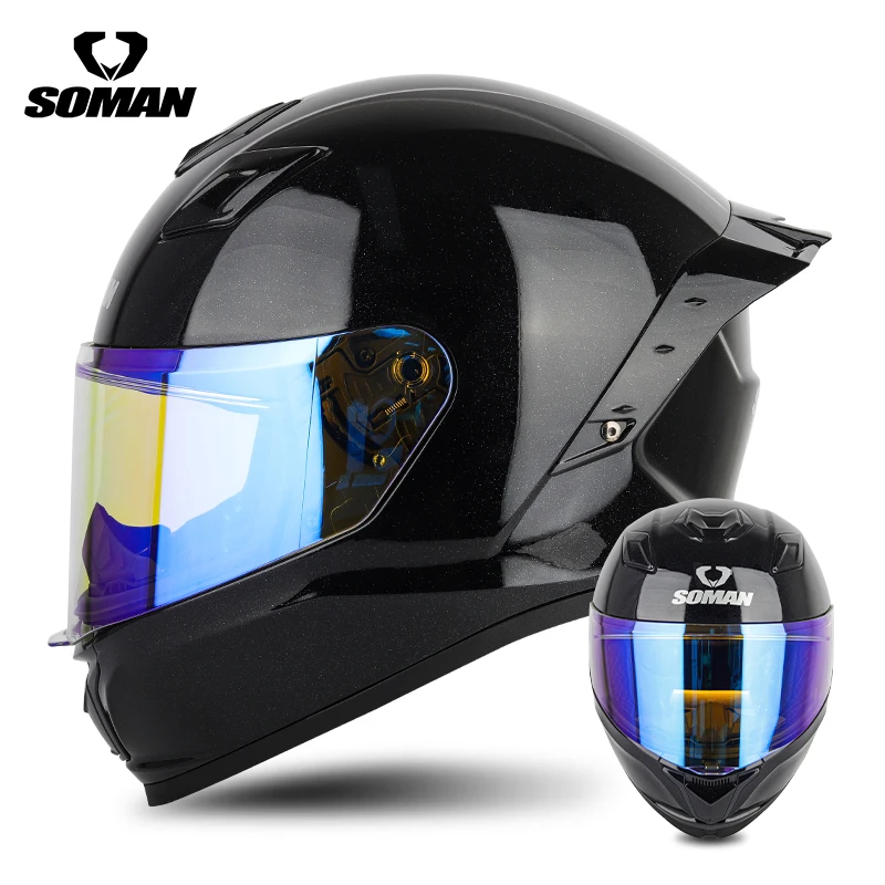 VIPハイエンド 全顔 SOMAN F1 オートバイヘルメット ABS レーシング