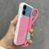 Barbie pink case+lanyard