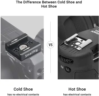 SmallRig Cold Shoe Mount (2pcs Pack) with 1/4"-20 Thread for Camera Cage Flash LED Monitor Microphone - 2060 product image