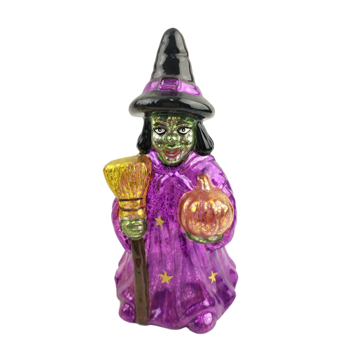 2022 customized blown glass table home ornament pumpkin ghost Halloween witch pumpkin light decoration