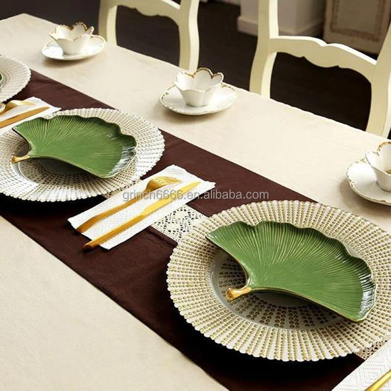 Assiette De Présentation Ginkgo 30 Cm Par Table Passion - Design Élégant Pour Vos Repas Et Réceptions