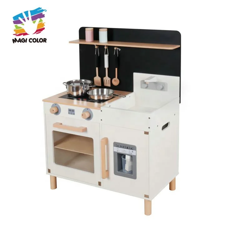New Released Cooking Game Simulation Wooden Kitchen Set Toy for Kids W10C547C
