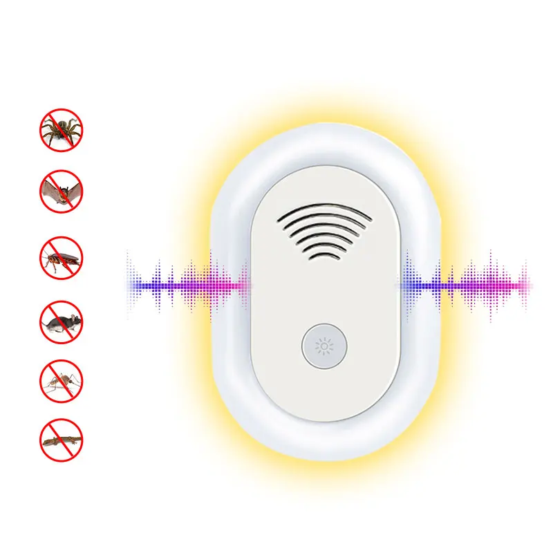 elektronische geluidsvrije ultrasoon vliegende mieren en insectenwerende apparatuur voor binnenruimte om ongedierte te bestrijden insecteninbreuk muggenwerper