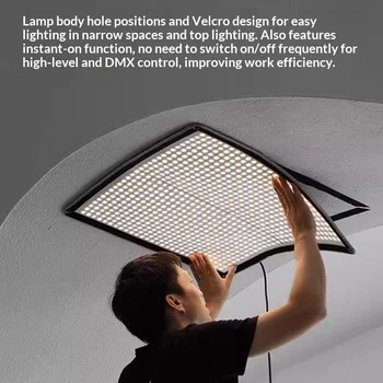 Godox Knowled F200Bi/F400Bi/F600Bi Foldable Dual Color Temperature Fabric Fill Light detail image