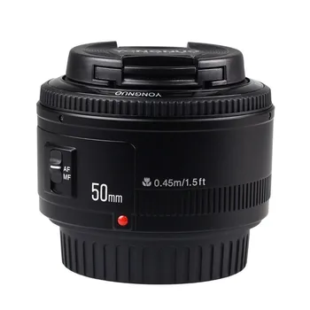 High Quality Camera Yongnuo F/1.8 50mm Large Aperture ManuaI Focus Lens Wide-Angle Fixed for nikon Camera
