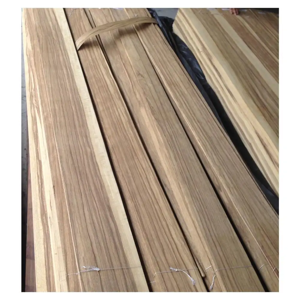 NATURAL BLACK and WHITE LIMBA WOOD VENEER for HOTEL APPLICATION
