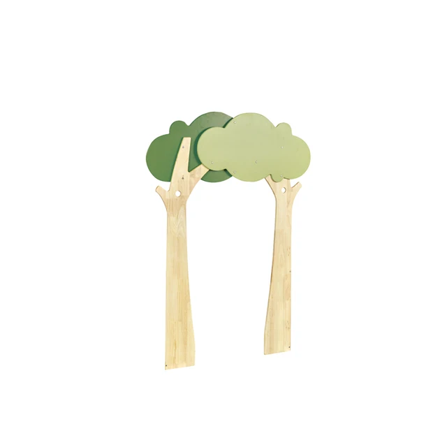 Kindergarten Furniture Wooden Forest Tree door Green Theme Baby Furniture Set Preschool