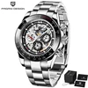 1 silver black ---- stainless steel strap