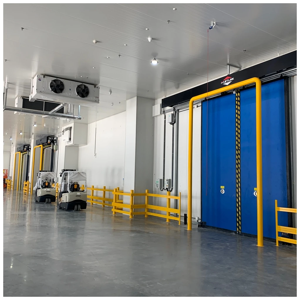 Fastlink New Productgate Customized PVC Fabric Intelligent Control Automatic Cold Storage High Speed Sliding Door