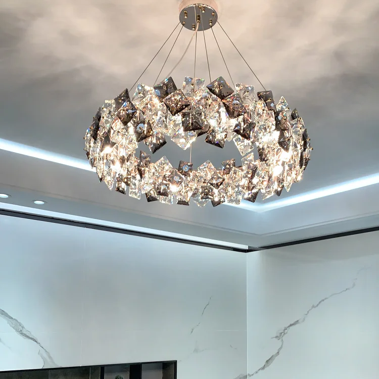 Hotel Chandeliers crystal lighting  k9 chandelier pendant lights  gold crystal ceiling lights modern  chandelier luxury