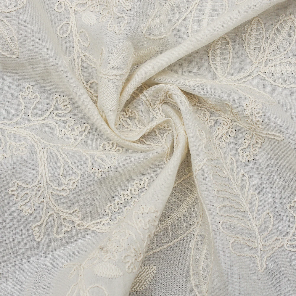 Jacquard 100% Cotton Eyelet Fabric White Eyelet Cotton Embroidery Eyelet Fabric for Clothing 12 H929d737aacee48e9963bf6b71274202eC