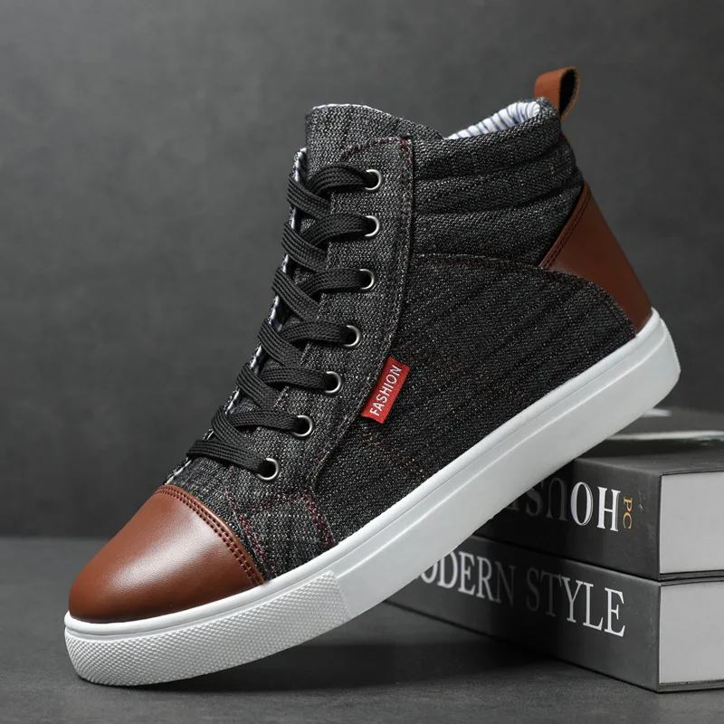 winter latest nice design fashion trend retro popular durable lace-up man casual shoes large size for men 39-47