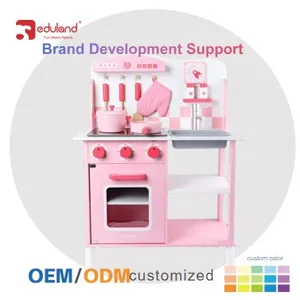 Interactive Wood Play Set for Role Play Kitchen Pots and Pans Toys for House Kitchen for Kids