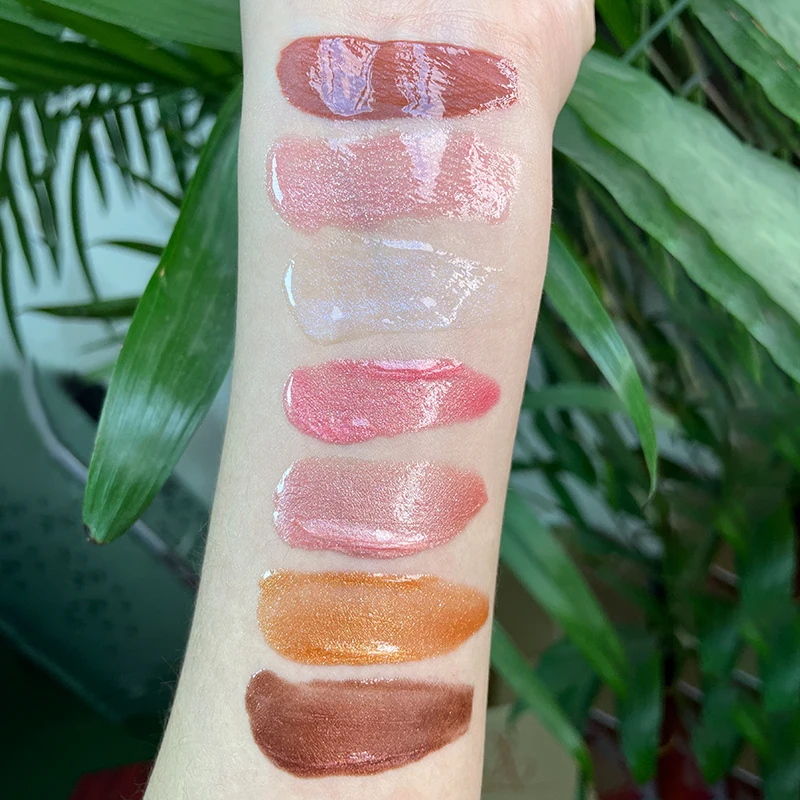 Оптовая продажа, увлажняющий ароматизированный высококачественный органический стойкий увлажняющий Блестящий розовый Алмазный мерцающий блеск для губ