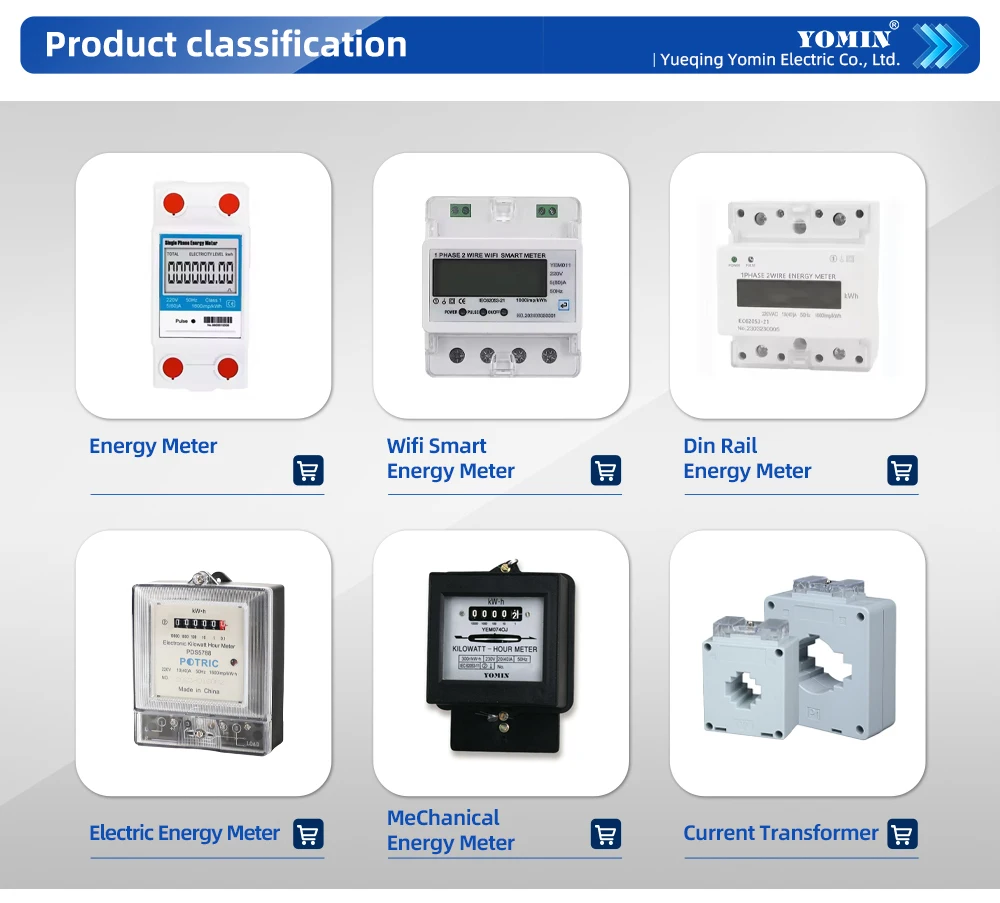 Analog Only Front Board Installed PC Cover Active Electric Digital Power Meter Electricity Three Phase Energy Meter