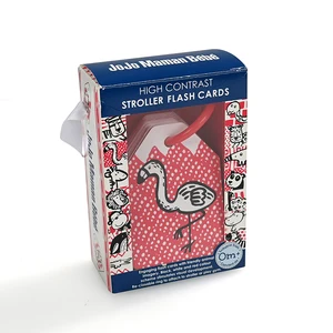 Custom Printing Learning High Contrast Stroller Flash Cards Ring Compact Flash Memory Card