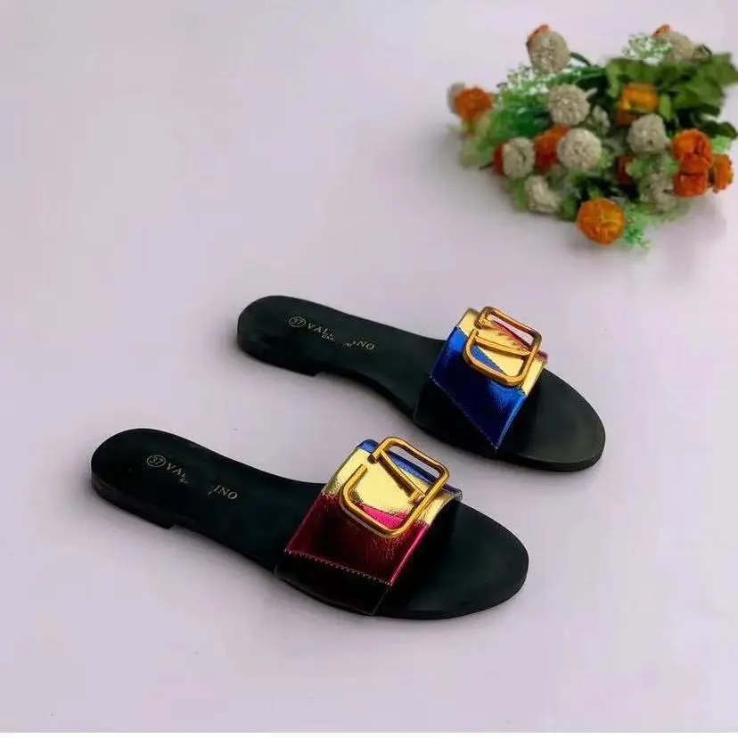 2024 European And American Fashion Women S Sandals Summer Flat Leather   H929e9cf40a4246d98348e6b074fe78568 