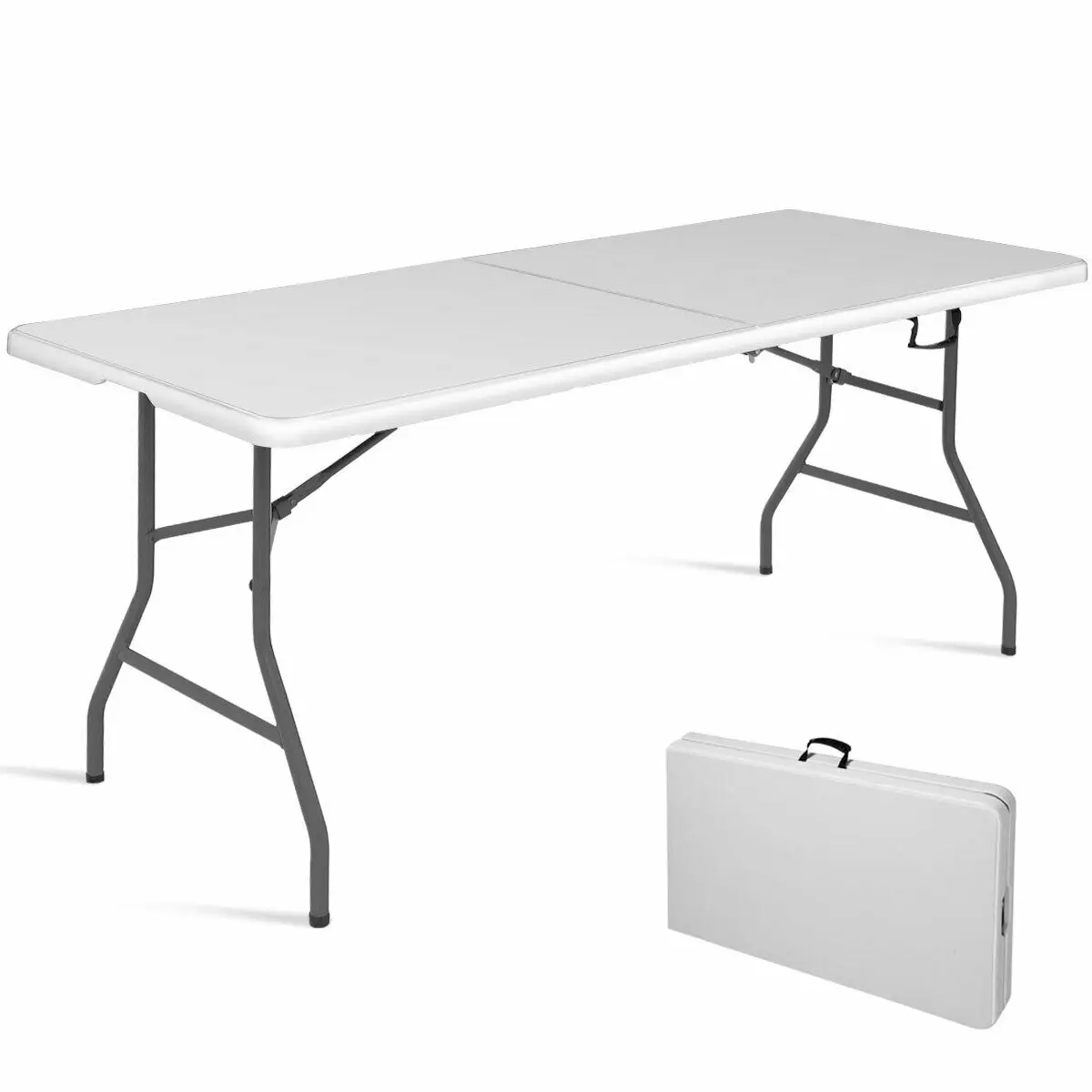 Cheapest Outdoor Hdpe Plastic 180cm Folding Table With Ce En581
