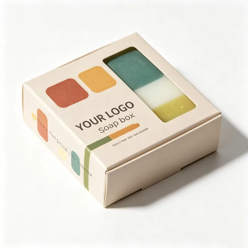 Cutie de ambalaj premium pentru vânzare în bloc pentru săpun artizanal, cutie cadou personalizată pentru săpun, cerneală din soia, reciclabilă, biodegradabilă