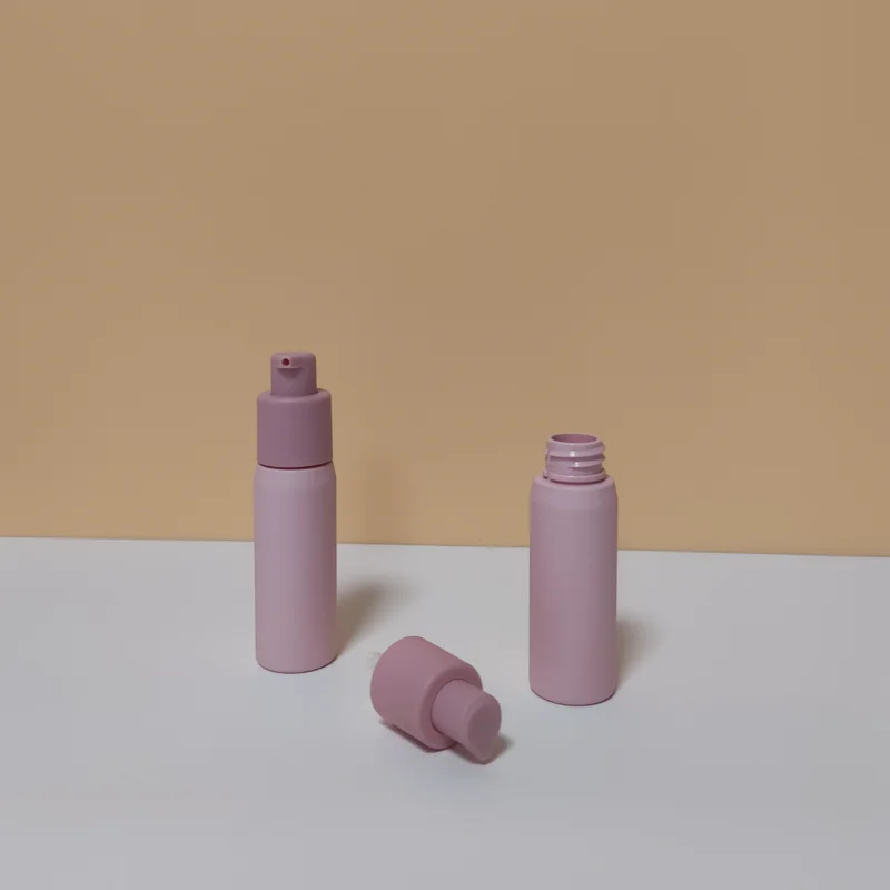 Luxury 20ml 30ml PET Lotion Pump Bottles Cosmetic Facial Cleanser Pump Bottle