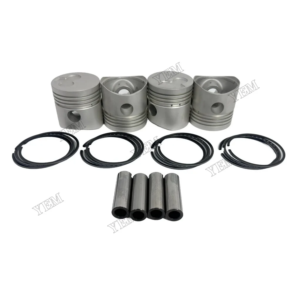 Replacement Piston and Rings Kit Suitable for Mitsubishi K4C Engine Parts