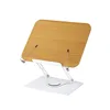 907 Support de lecture rotatif en grain de bois blanc