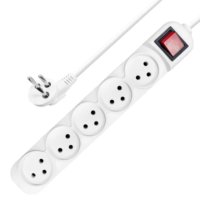 OEM/ODM High Quality Israel Standard Power Strip 5 Outlets 16A Extension Plug and Socket For Israel Market