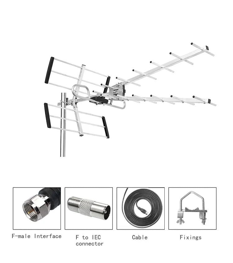 New Design Antenna Tv Esterna Digitale Uhf Hdtv Antena Tv Aerial