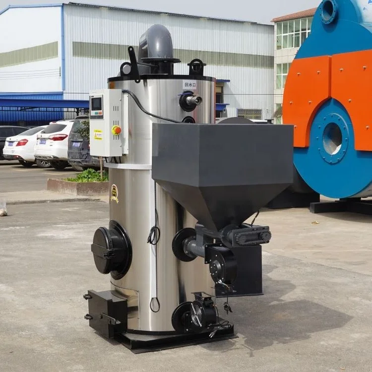 Compact Structure Low Pressure Steam Boiler Generator Vertical Wood Fired Boiler Swimming Pool Heating Use Biomass Boiler