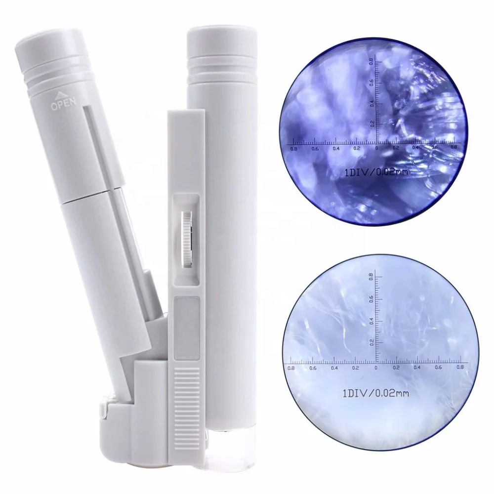 Microscopic 40x Ruler Pocket Microscope 40x