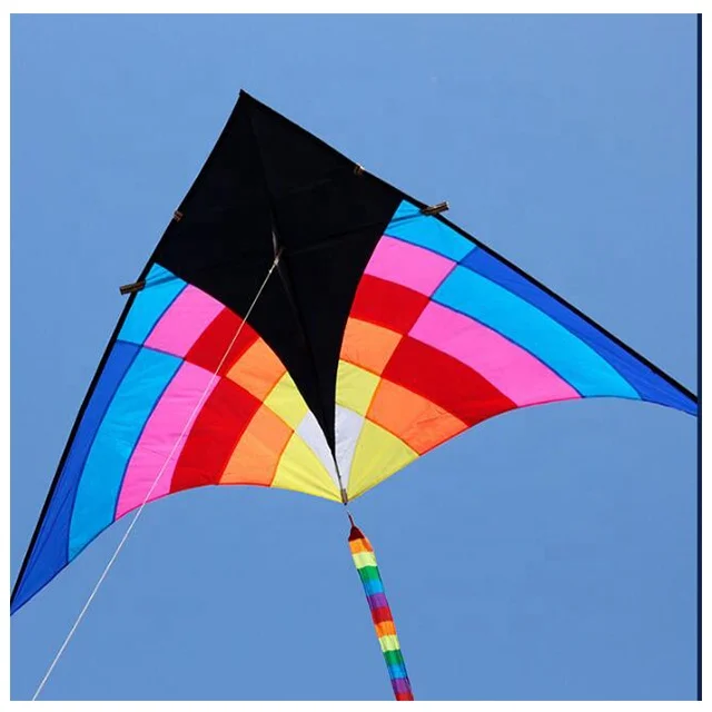 Cometa Delta Azul SGftre Para Adultos Y Niños - 61x38 Pulgadas, Fácil De Volar, Material Poliéster, Ideal Para Playa Y Exteriores