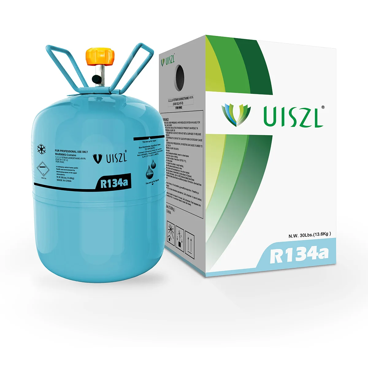 R-134a Hfc Refrigerant Gas R134a Refrigerant Gas 340g 1000g Dot Cans ...