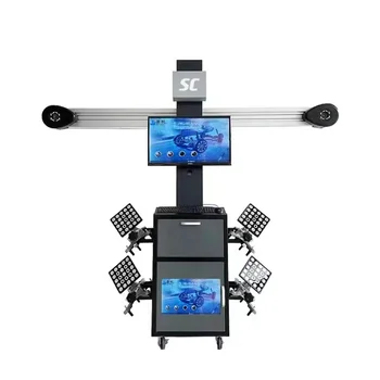 Sony camera 3D four wheel Wheel alignment machine with CE certification Two screens Wheel aligner