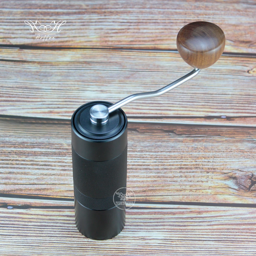 Adjustable Aluminum Manual Coffee Grinder Stainless Steel Core Burr