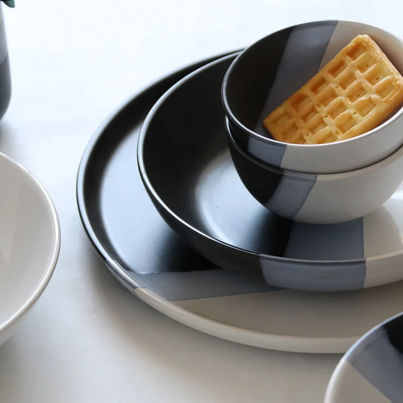 Juegos de platos de lujo personalizados de buena calidad, vajilla