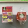 Juguete para apretar cuadrado Starbucks, mezcla de 4 colores